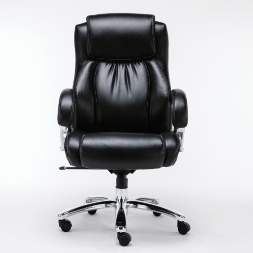 Кресло руководителя Brabix Premium Status HD-003 до 250 кг, кожа, черное 531821 фото 2